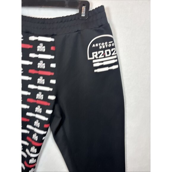 Disney Park Star Wars R2-D2 Artoo -Detoo Black Workout pant size large - Picture 3 of 9